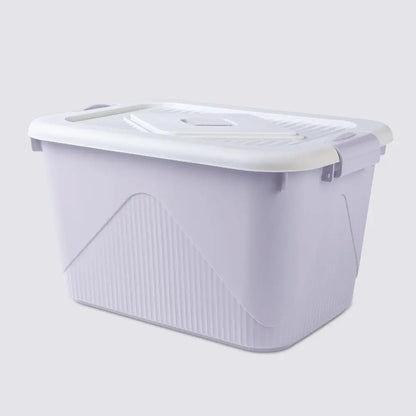 Boite de rangement Lot de 4   - Gris Mauve ,  Anti humidité , Sans BPA , Empilable